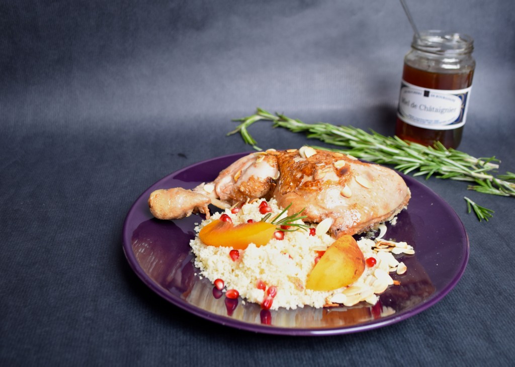 tajine poulet miel romarin couscous maroc