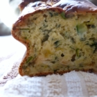 Cake courgette, fromage de chèvre pélardon, menthe