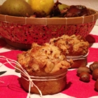 Muffins d'automne façon streusel pomme noisette chocolat dulcey