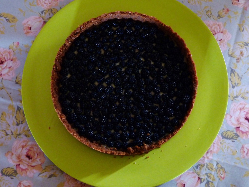 Tarte aux mûres creme patissière speculoos haut