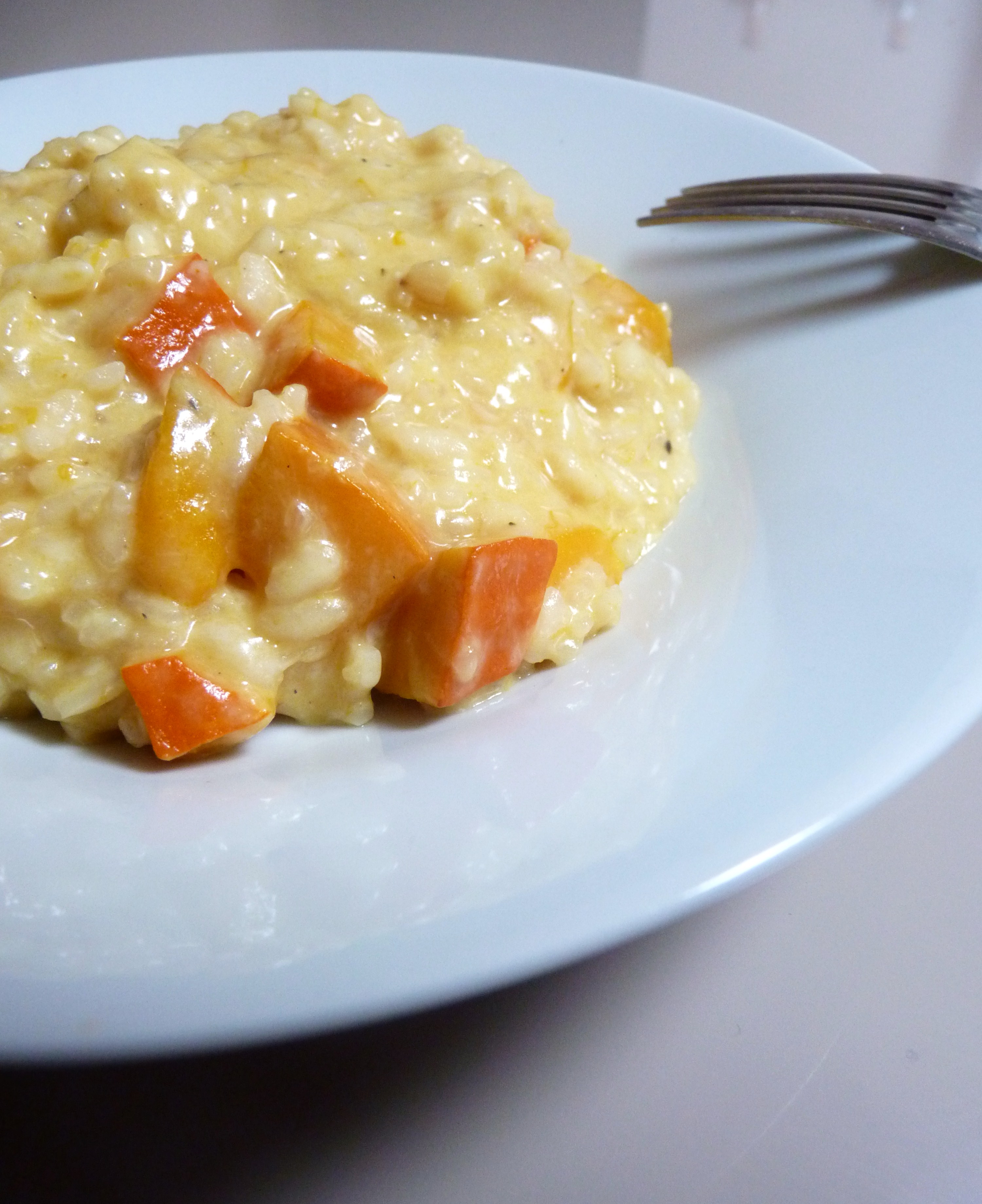 Risotto potimarron scamorza fumée