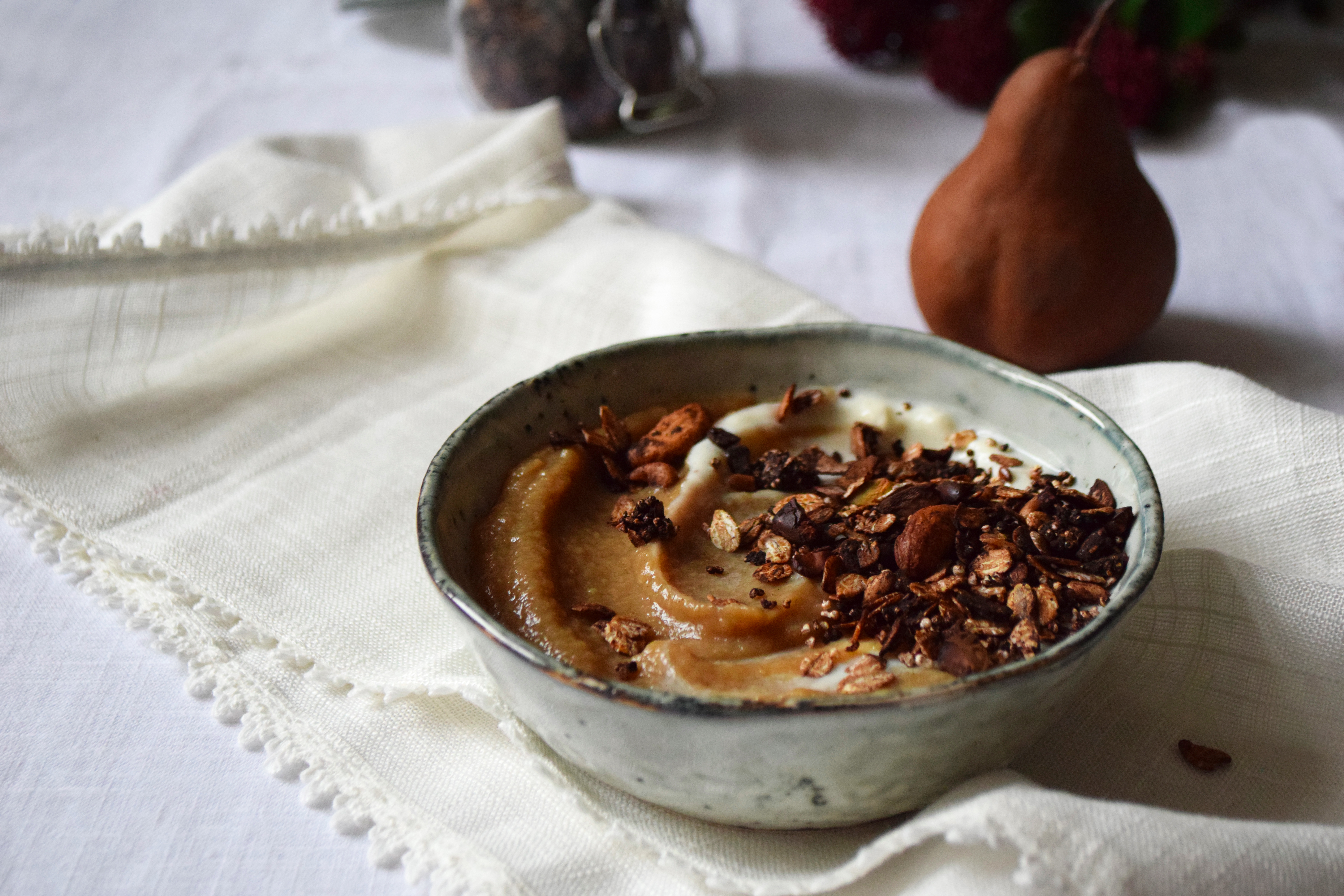 Granola amarante & chocolat