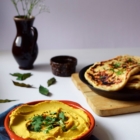 naans red lentils hummus coconut curry