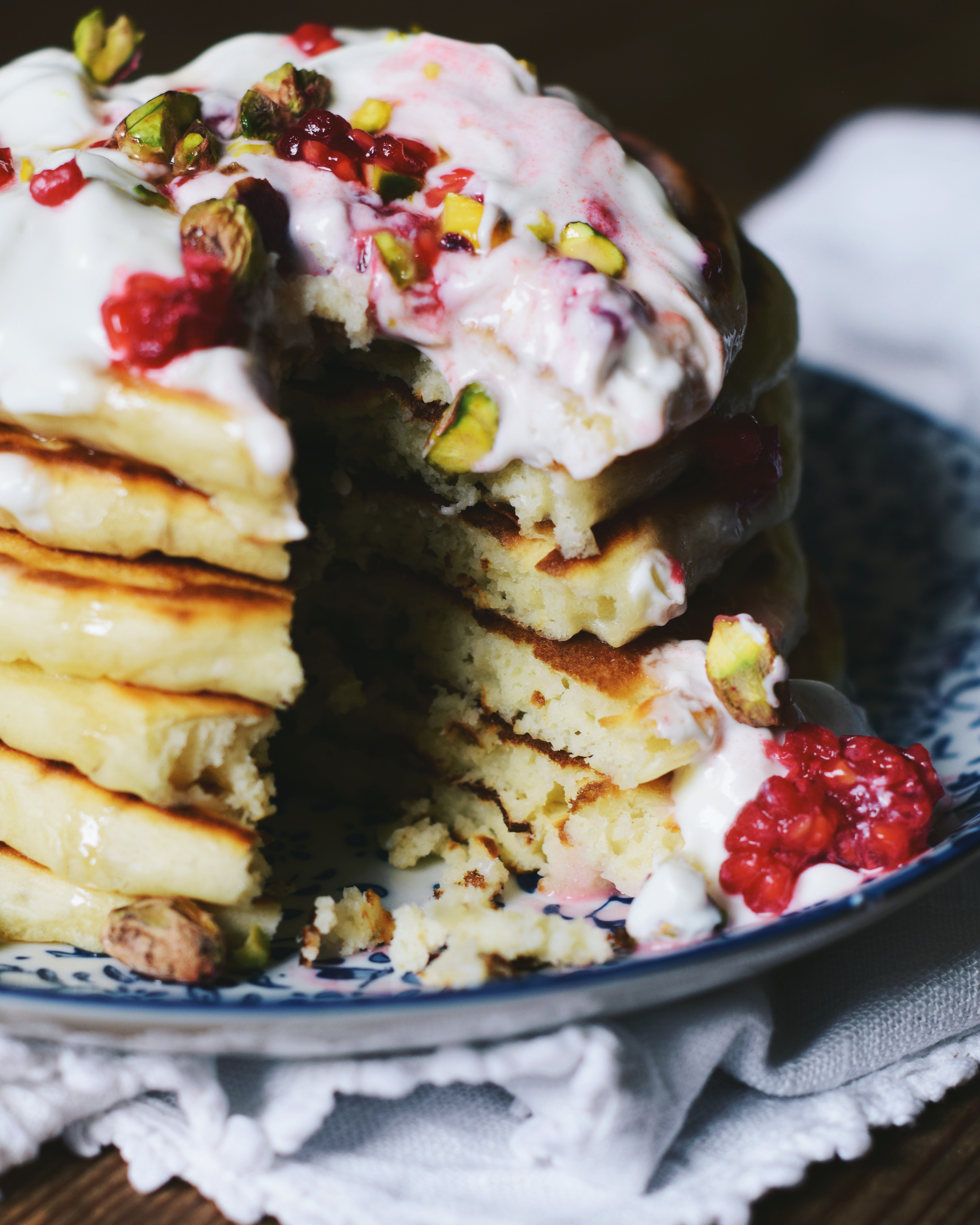 Fluffy orange blossom & buttermilk pancakes