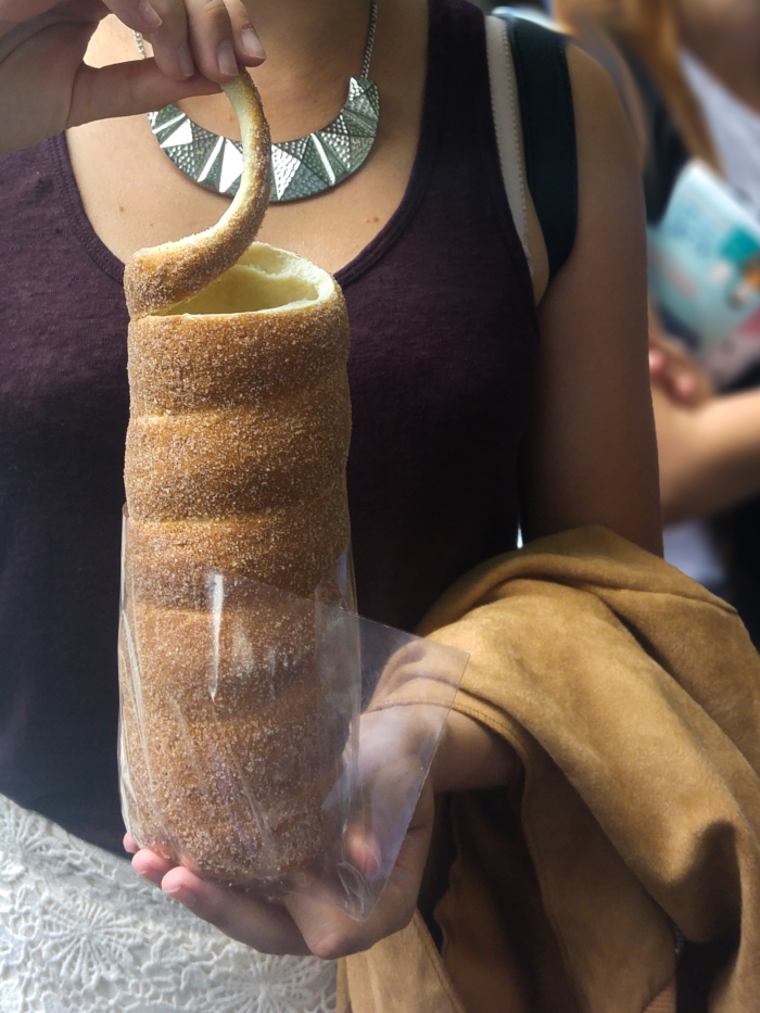 Bratislava food guide: Trdelník cake