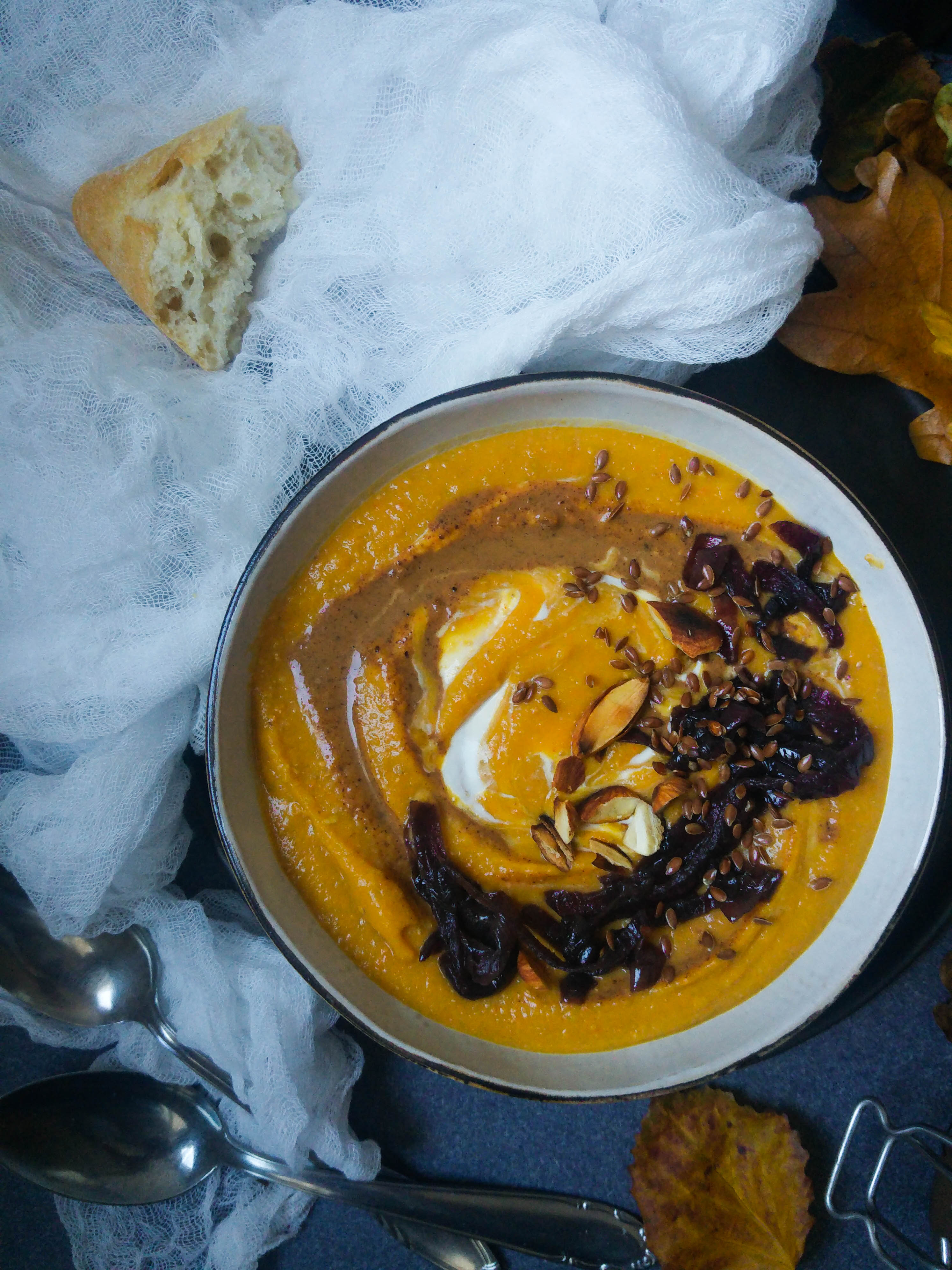 Fall recipe - Chestnut & pumpkin velouté