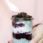 Blueberry & chia breakfast parfaits