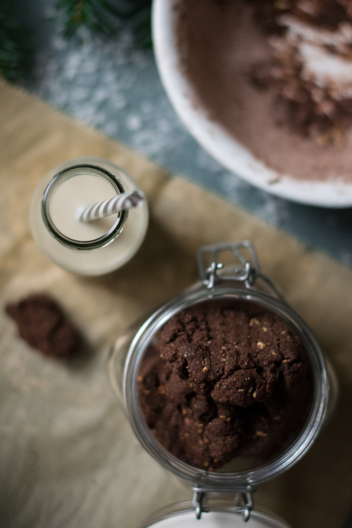 Cookies aux Épices de Noël, Chocolat & Noisettes