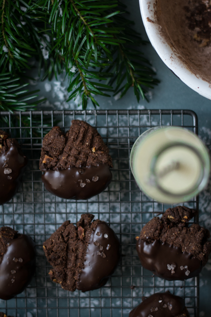 Cookies aux Épices de Noël, Chocolat & Noisettes