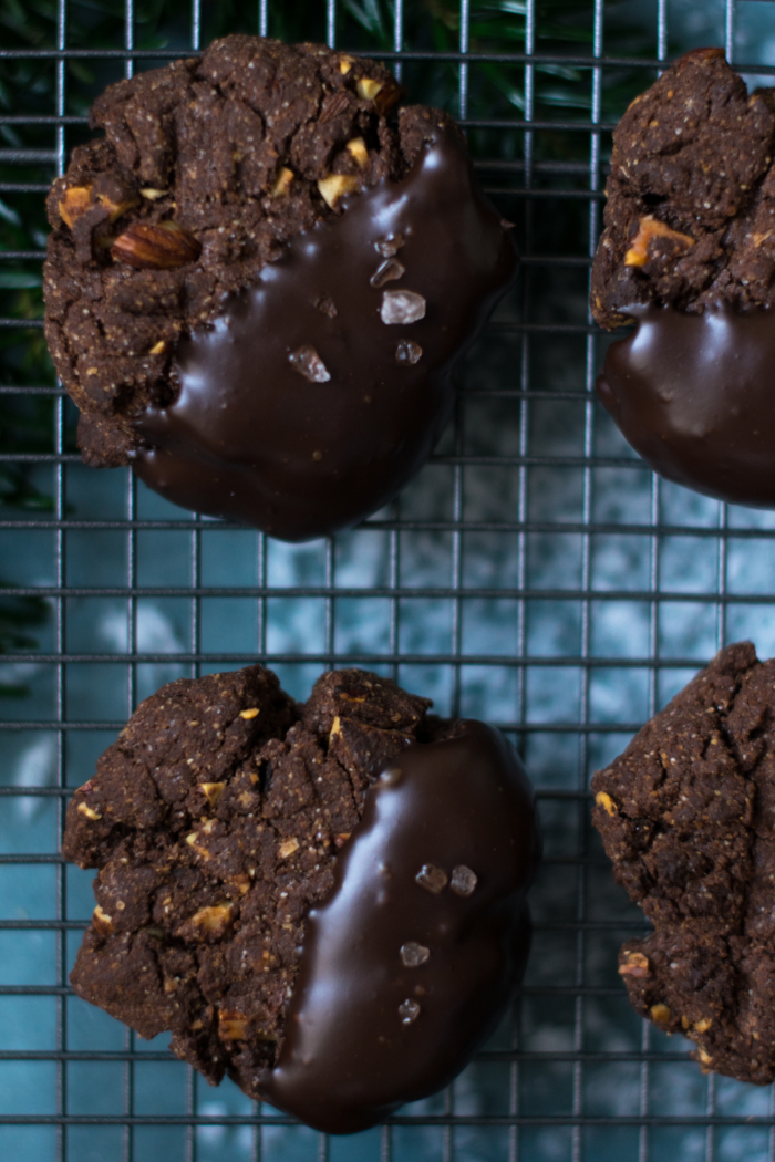 Cookies aux Épices de Noël, Chocolat & Noisettes