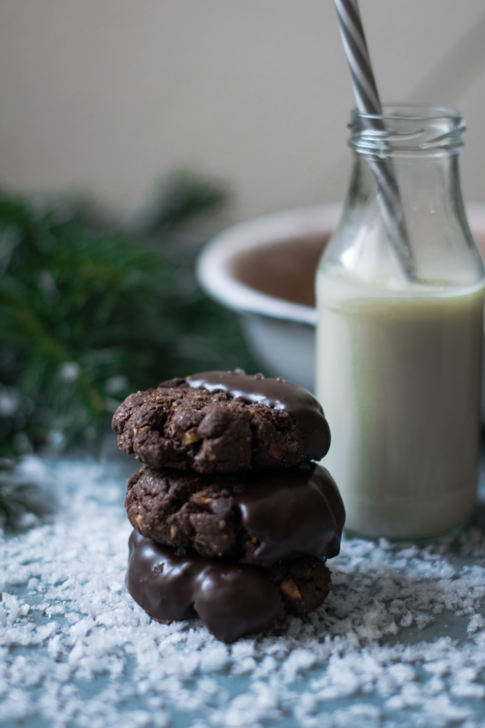 Cookies aux Épices de Noël, Chocolat & Noisettes