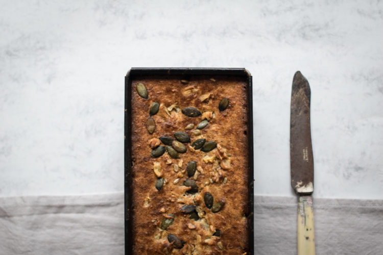 Whole Spelt Banana Coconut Bread