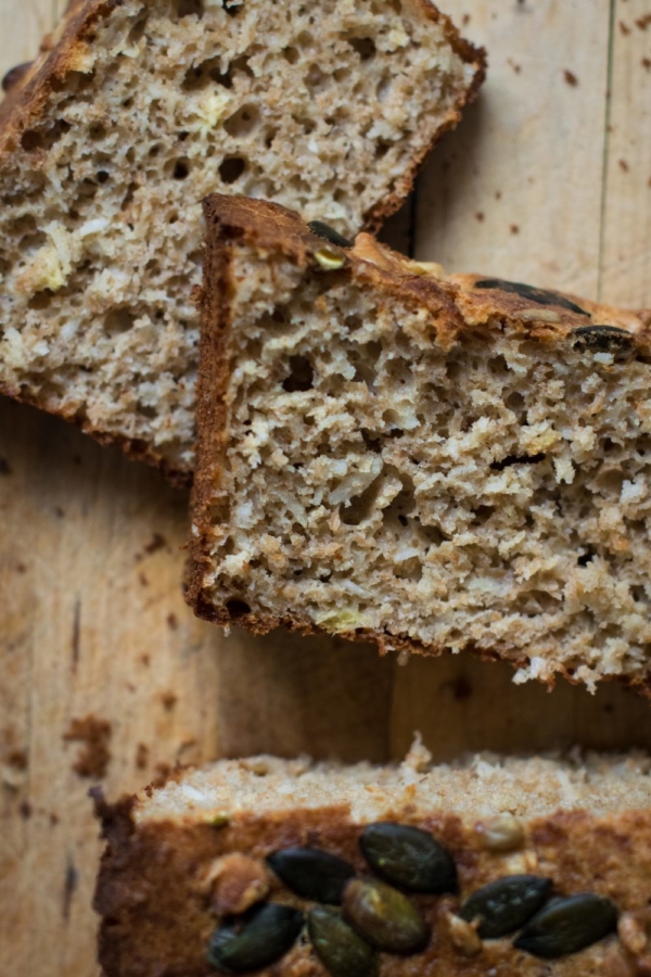 Whole Spelt Banana & Coconut Bread