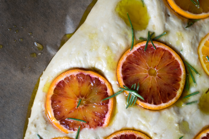 Blood Orange & Rosemary Sweet Focaccia