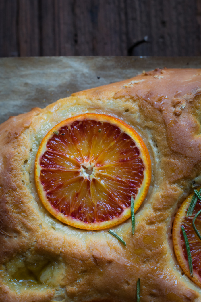 Blood Orange & Rosemary Sweet Focaccia