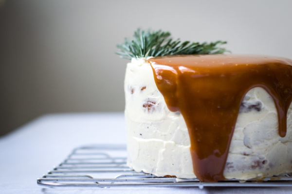 Sweet Potato, Gingerbread & Stracciatella Layer Cake