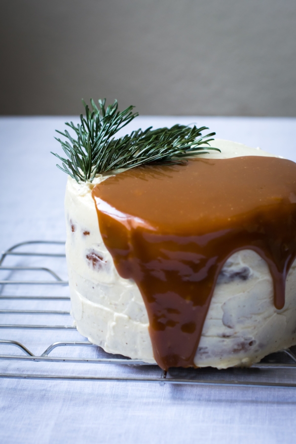 Sweet Potato, Gingerbread & Stracciatella Layer Cake