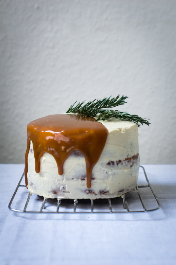 Sweet Potato, Gingerbread & Stracciatella Layer Cake