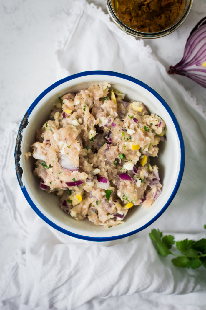 Preserved Lemon Chicken Meatballs & Rye Pita Breads