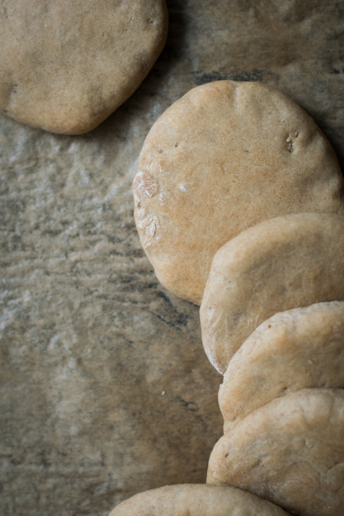 Preserved Lemon Chicken Meatballs & Rye Pita Breads