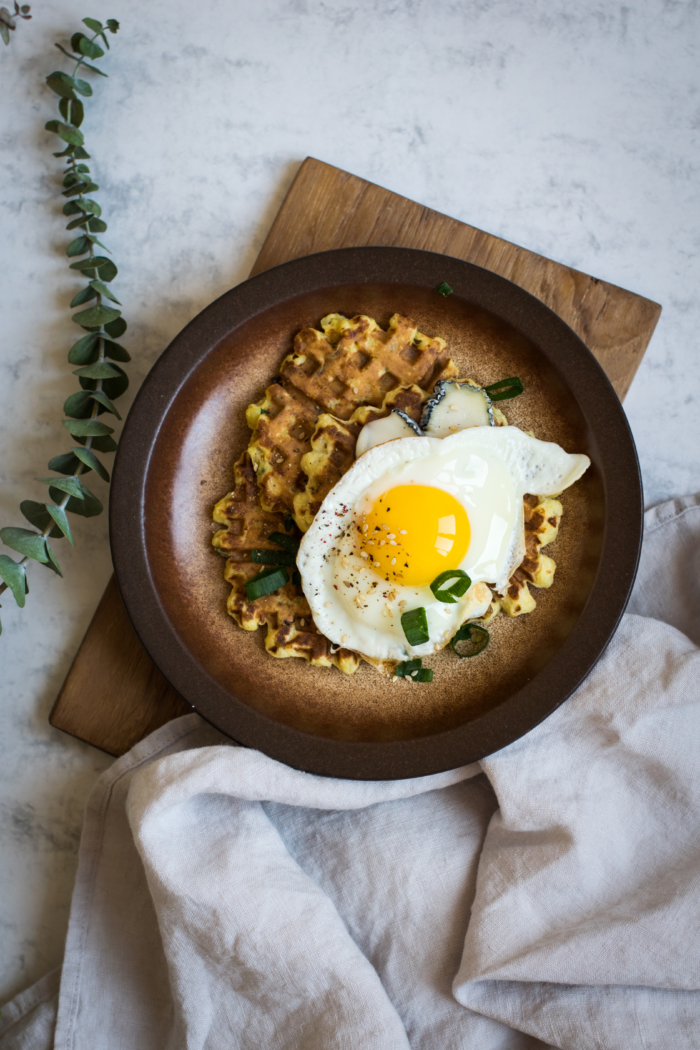 Potato & Scallion Breakfast Waffles