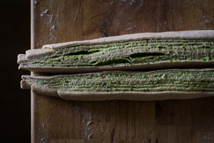 Goat Cheese & Ramp Pesto Babka Bread