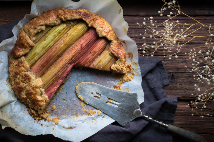 Rhubarb Coconut Galette