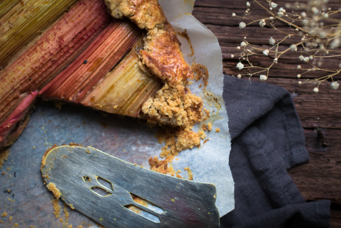 Rhubarb Coconut Galette