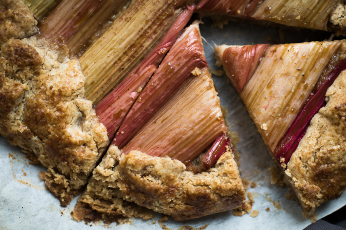 Rhubarb Coconut Galette