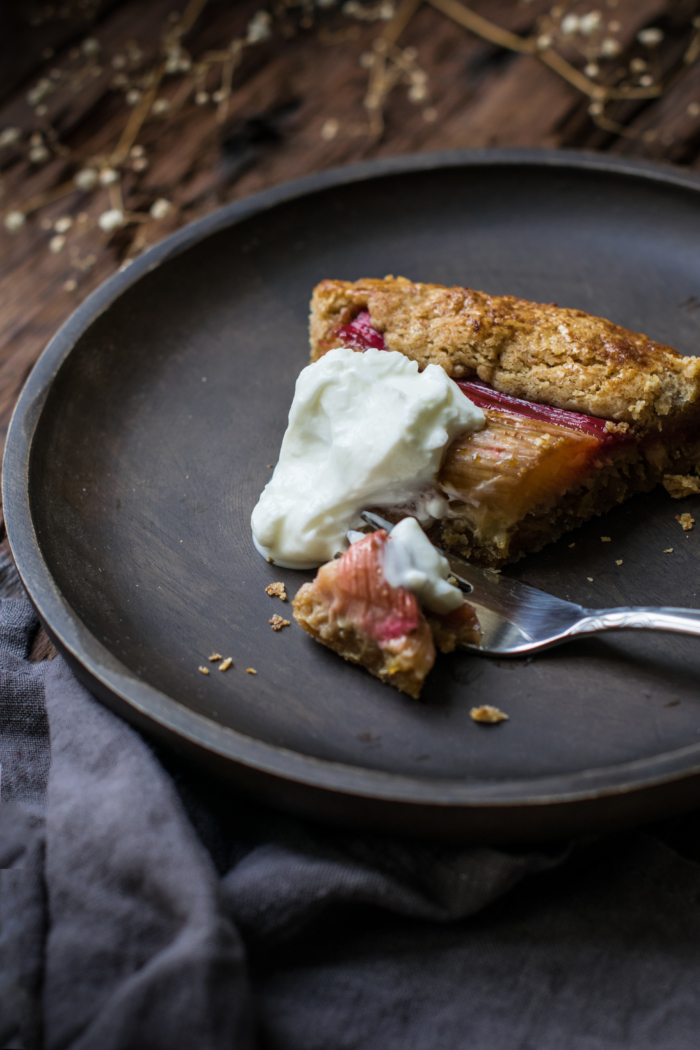 Rhubarb Coconut Galette