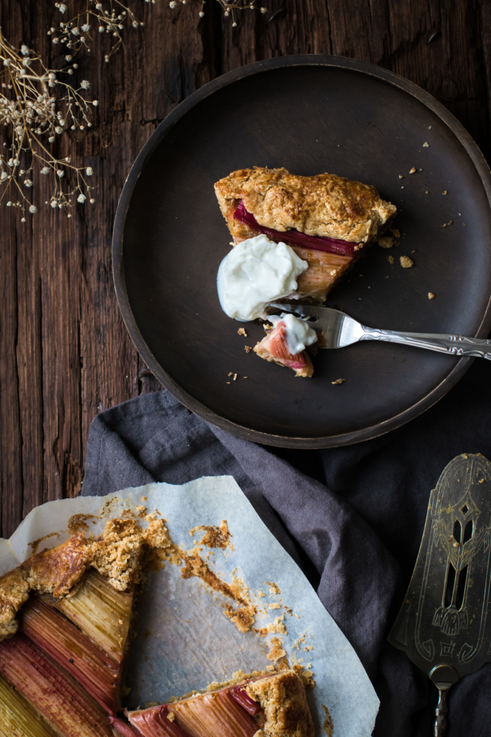 Rhubarb Coconut Galette