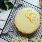 Cake de Polenta au Citron & Ganache Sureau Chocolat Blanc