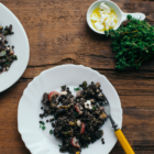 Salade de Lentilles Beluga, Aubergine & Citron Confit