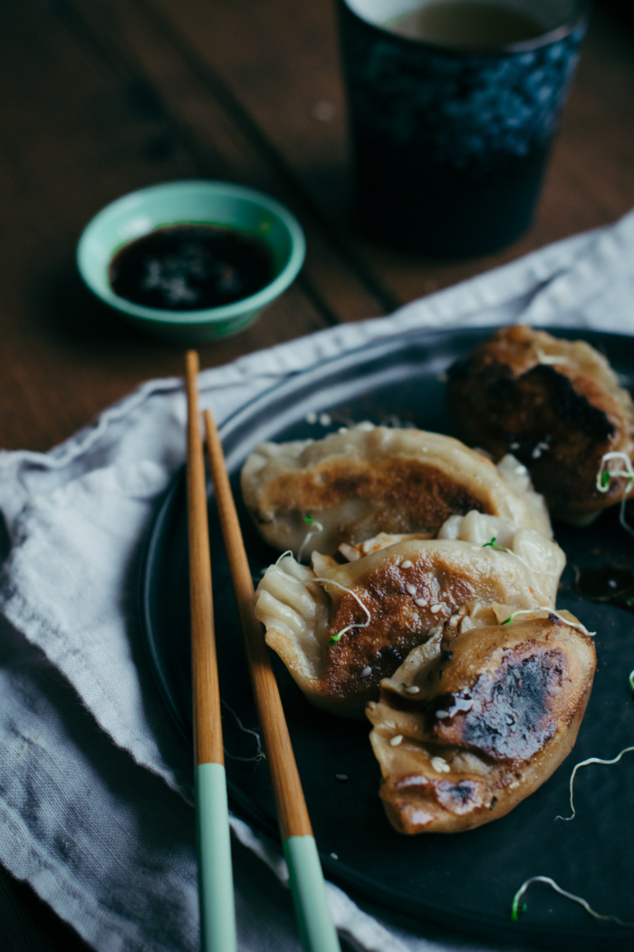 Dumplings aux Champignons, Figues, Gorgonzola & Noix