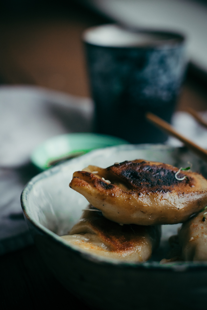 Dumplings aux Champignons, Figues, Gorgonzola & Noix