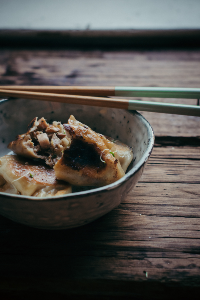 Dumplings aux Champignons, Figues, Gorgonzola & Noix