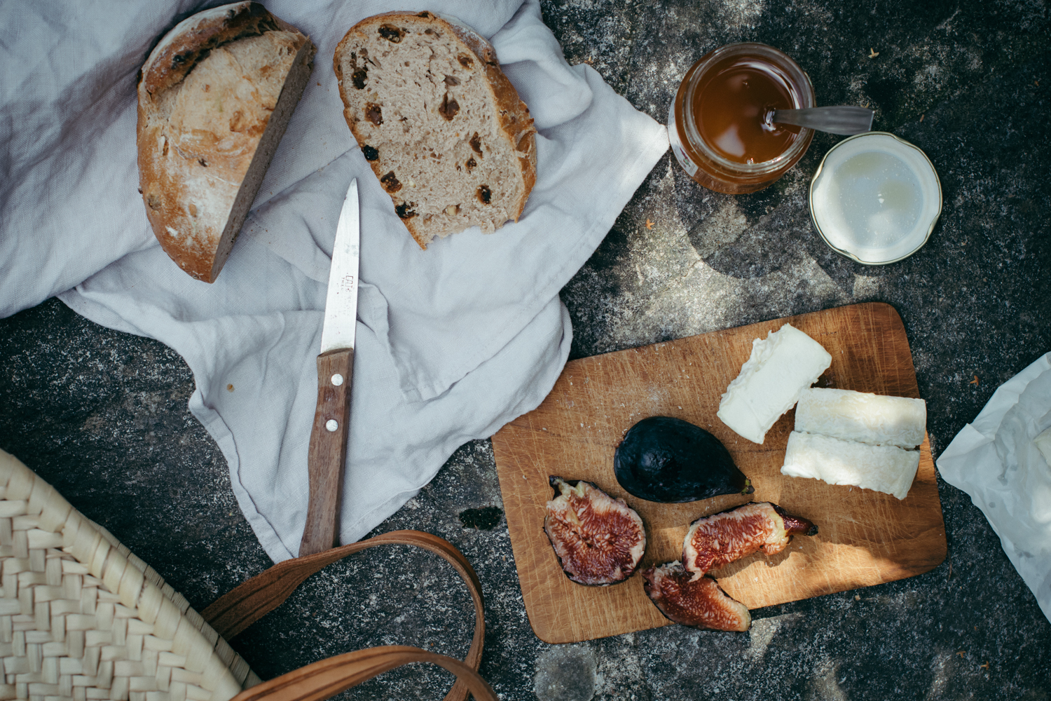 Tartine de Campagne Figue Chevre Miel