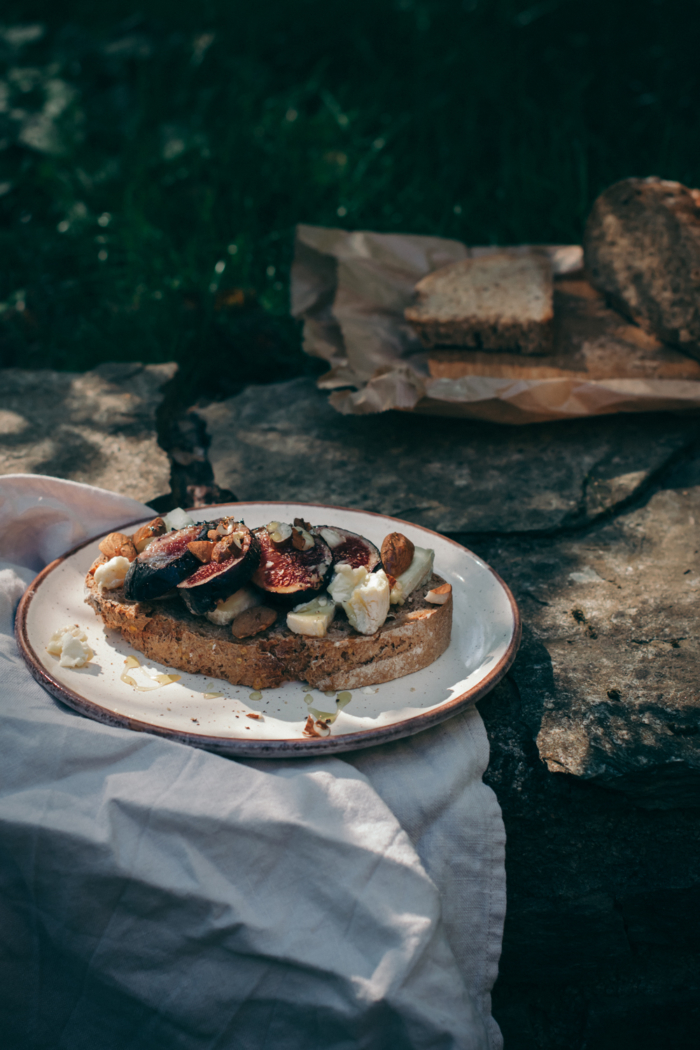 Tartine de Campagne Figue Chevre Miel