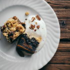 Crumble au Potimarron, Chocolat Noir & Noix de Pécan