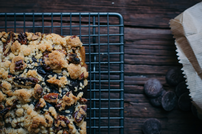 Crumble au Potimarron, Chocolat Noir & Noix de Pécan