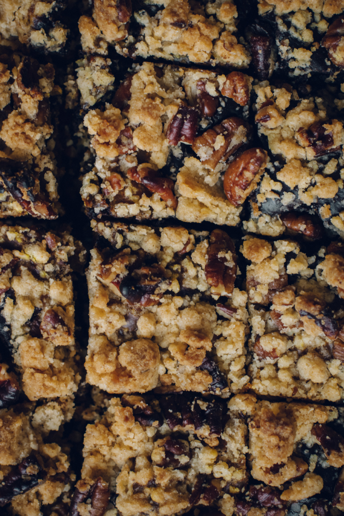 Crumble au Potimarron, Chocolat Noir & Noix de Pécan