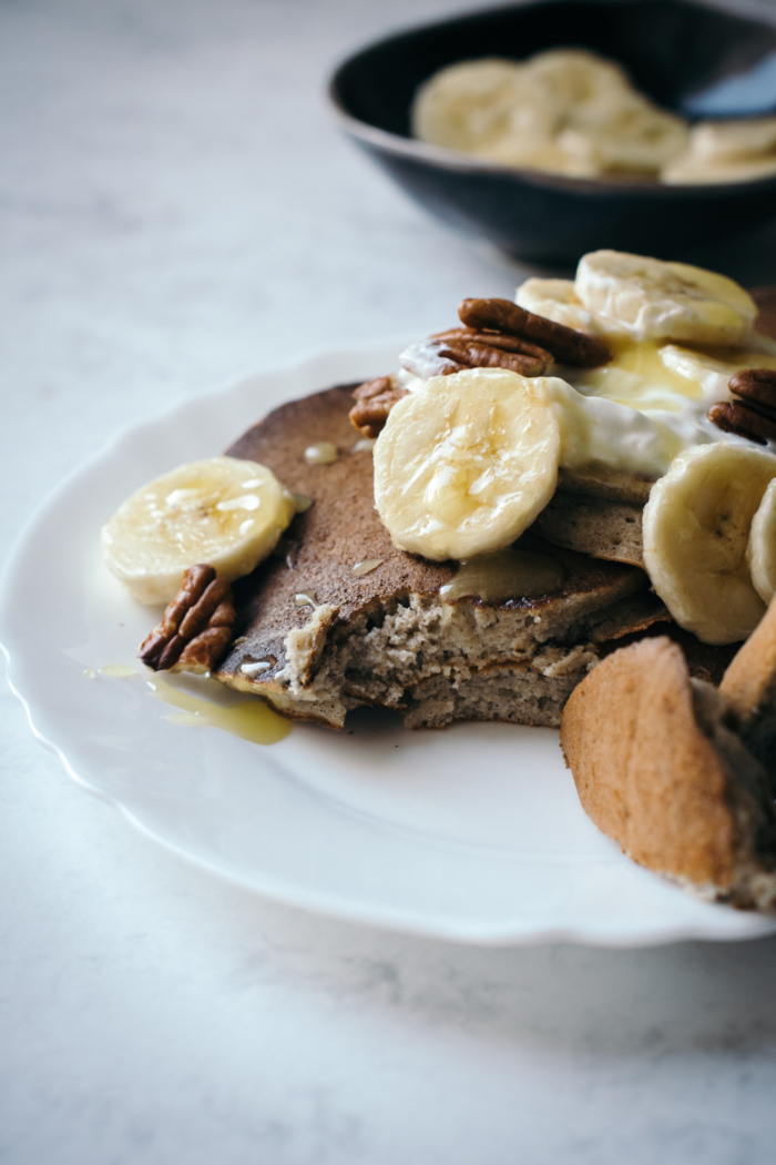 Healthy Banana & Buckwheat Pancakes For Runners