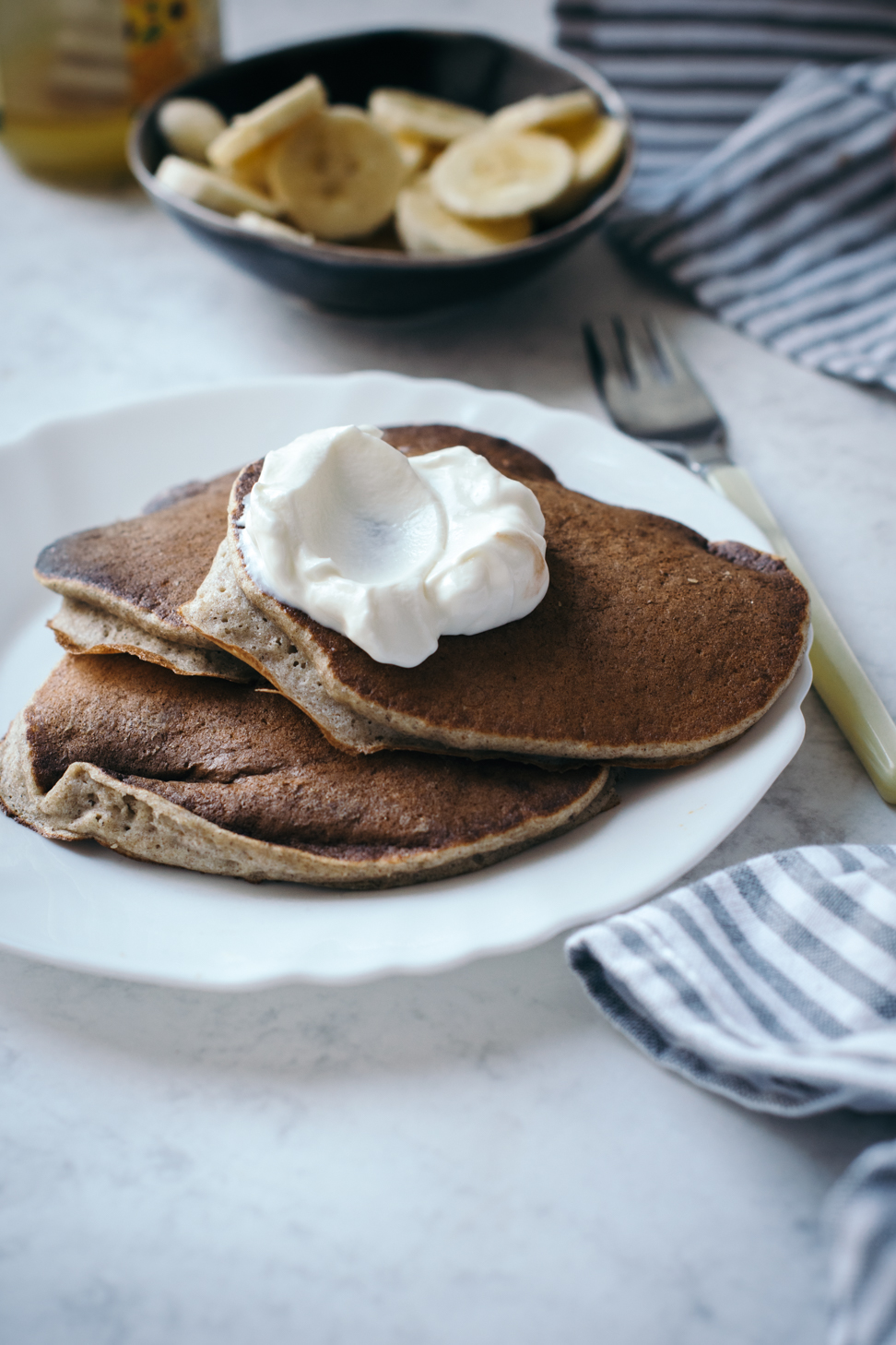 Healthy Banana & Buckwheat Pancakes For Runners In the mood for food