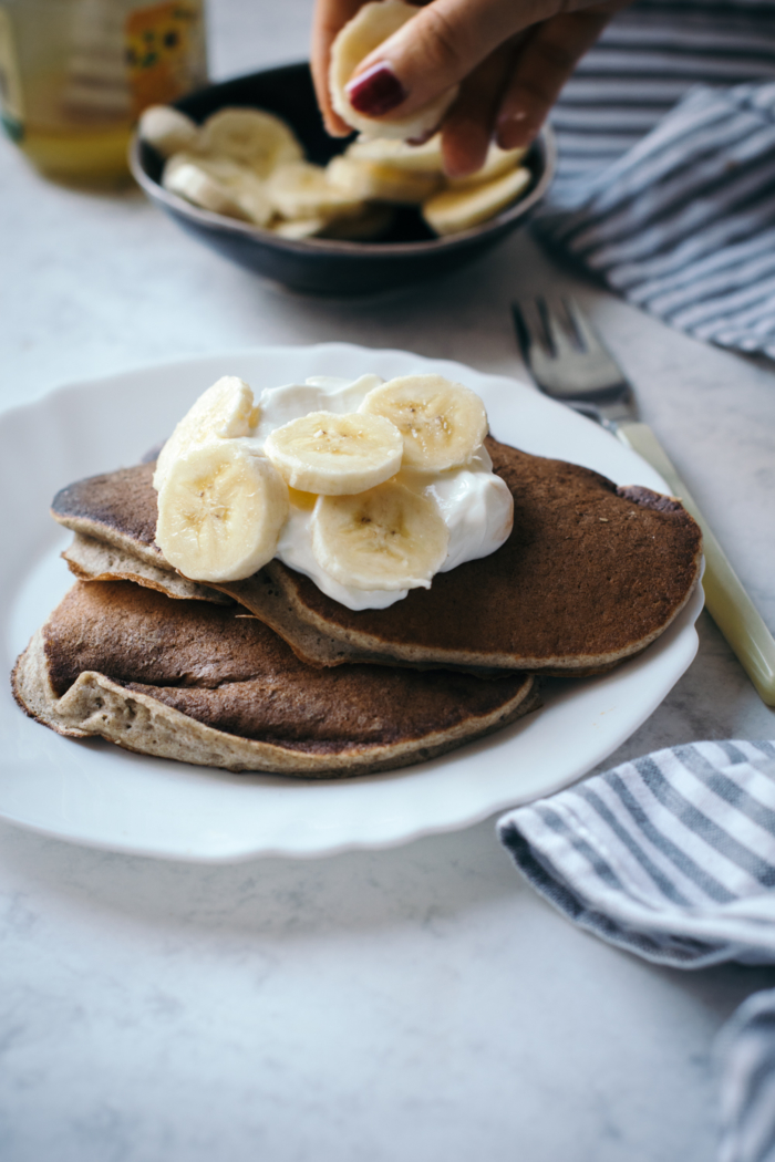 Healthy Banana & Buckwheat Pancakes For Runners