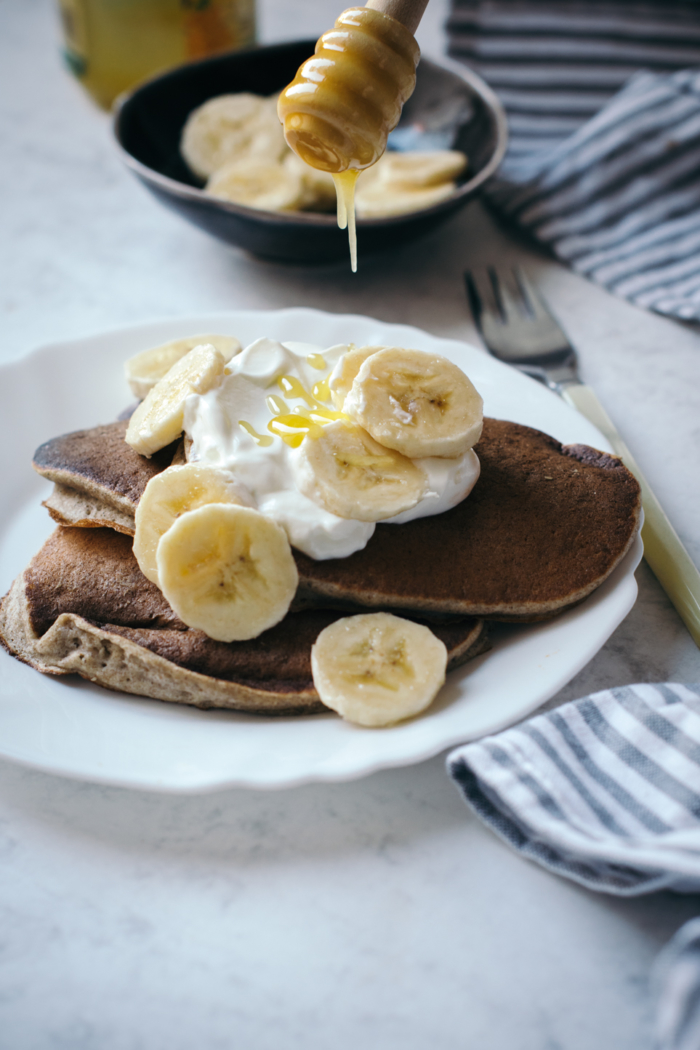 Healthy Banana & Buckwheat Pancakes For Runners