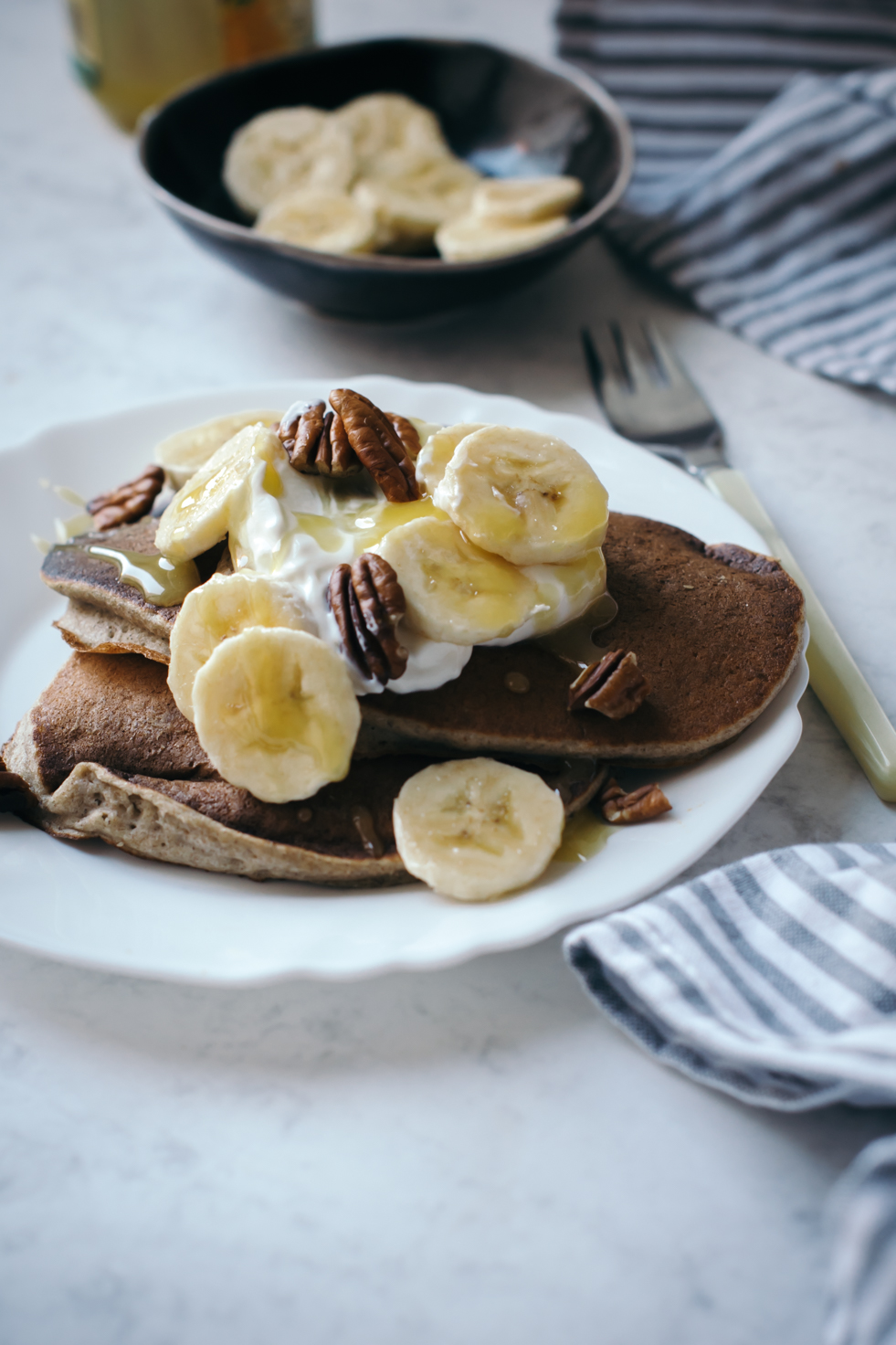 Healthy Banana & Buckwheat Pancakes For Runners