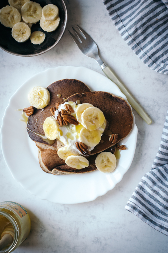 Healthy Banana & Buckwheat Pancakes For Runners