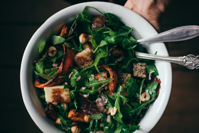 Salade Panzanella d'Automne au Potimarron