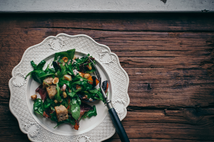 Salade Panzanella d'Automne au Potimarron