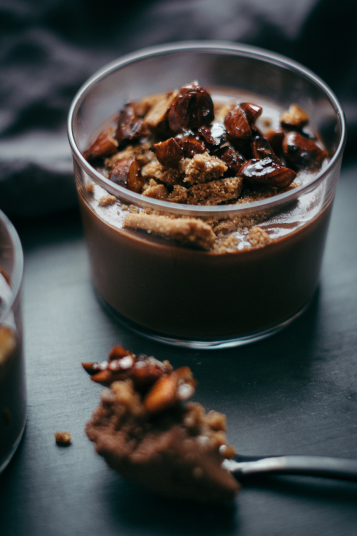 Crème au Chocolat, Spéculoos & Amandes Caramélisées